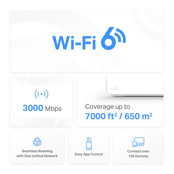 Купити WiFi Mesh-система Mercusys Halo H80X 3-pack