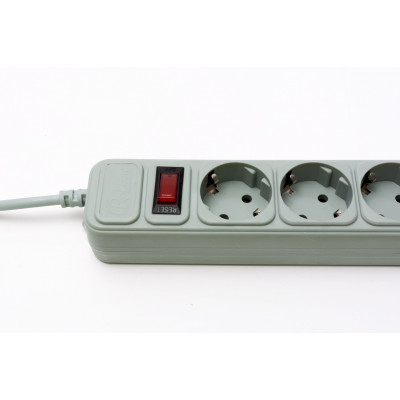 Купити Фільтр живлення ProLogix (PRS-075P6-18G) 0.75 мм, 6 розеток, 1.8 м, сірий