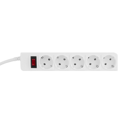 Купити Фільтр живлення ProLogix (PRS-P5CU-18W) 3x1.0мм2 мідь, 5 розеток, 1.8 м, білий