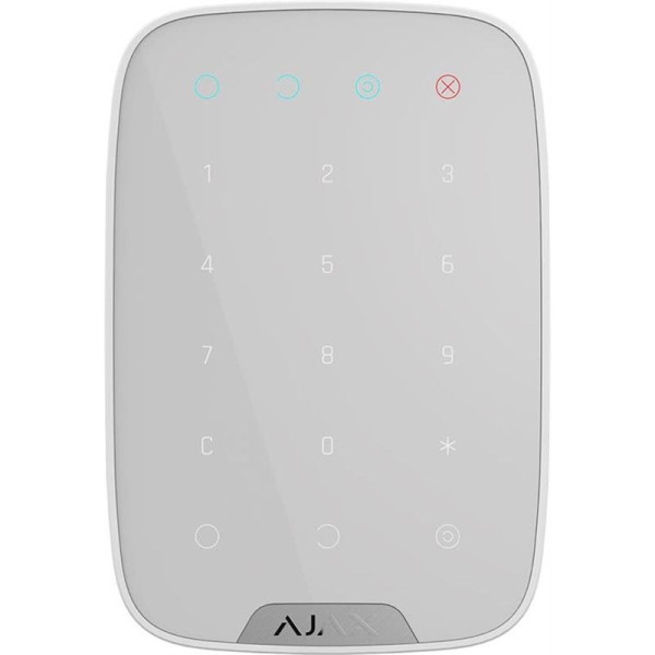 Купити Бездротова сенсорна клавіатура Ajax KeyPad White (8706.12.WH1/38249.12.WH1)