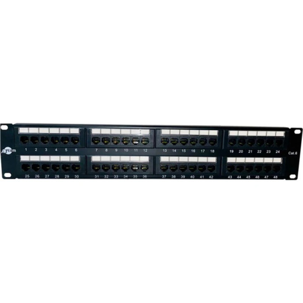 Купити Патч-панель ATcom P6048 19" 48хRJ-45 UTP 2U cat.6
