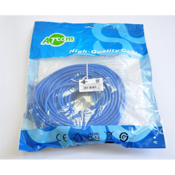 Купити Патч-корд литой, UTP, RJ45, Cat.5e, 30m, синiй