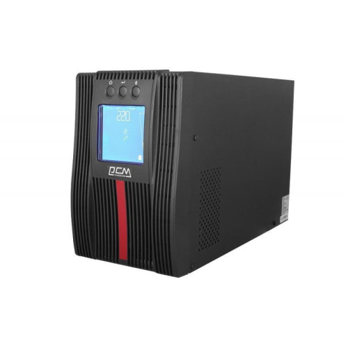 Купити Джерело безперебійного живлення Powercom MAC-1K Schuko, Lin.int., 2 х евро, RJ-45, USB, метал (00230041)