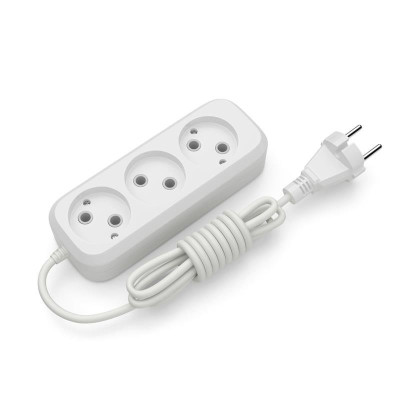 Купити Подовжувач блоковий (ABS) Electrum 3 гнізда 3м C-ES-1786