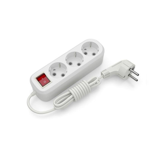Купить Удлинитель блочный (ABS) Electrum 3гнезда 3м с заземлением и выключателем C-ES-1813