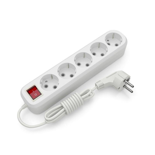 Купить Удлинитель блочный (ABS) Electrum 5гнезд 3м с заземлением и выключателем C-ES-1814