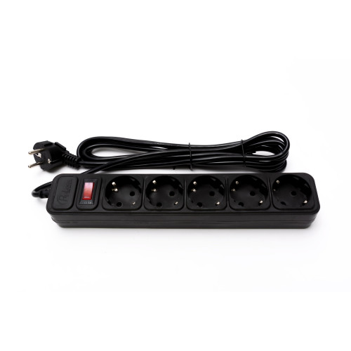 Купити Фільтр живлення ProLogix (PRS-050P5-30B) 5 розеток, 3 м, чорний