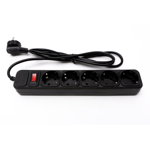 Купити Фільтр живлення ProLogix (PRS-050P5-18B) 5 розеток, 1.8 м, чорний