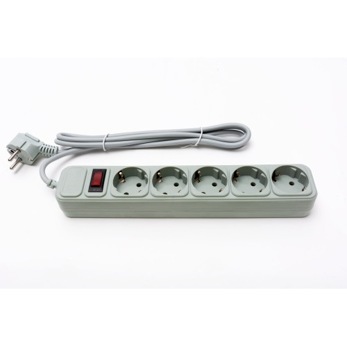 Купити Фільтр живлення ProLogix (PRS-075P5-18G) 0.75 мм, 5 розеток, 1.8 м, сірий