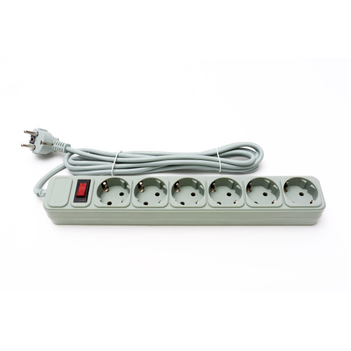 Купити Фільтр живлення ProLogix (PRS-075P6-30G) 0.75 мм, 6 розеток, 3 м, сірий