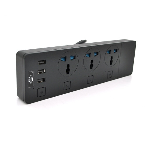 Купити Мережевий фільтр Voltronic ТВ-Т11/19740 3 розетки, 3 USB, 2 м, Black