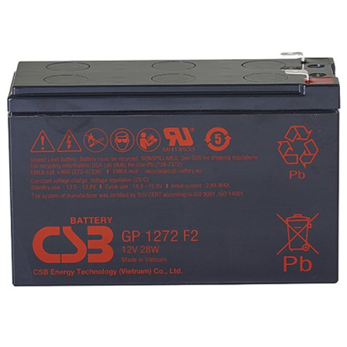 Купити Акумуляторна батарея CSB 12V 7.2AH (GP1272) AGM