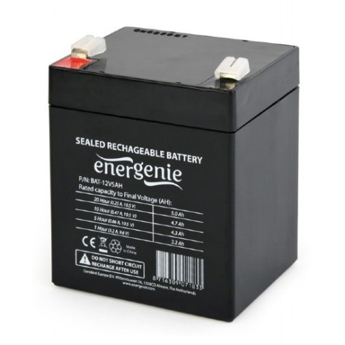 Купити Акумуляторна батарея EnerGenie 12V 5AH (BAT-12V5AH) AGM