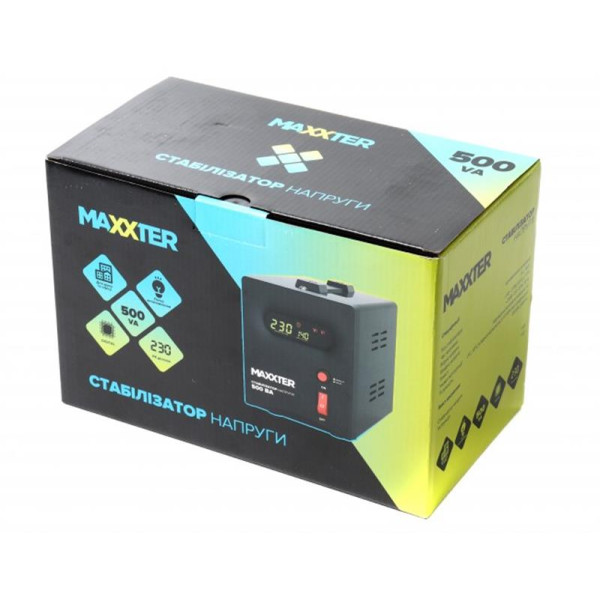 Купить Стабілізатор Maxxter MX-AVR-S500-01 500VA