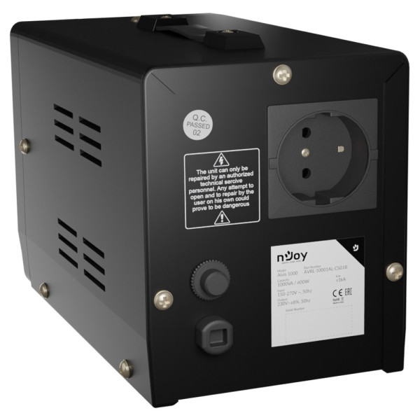 Купить Стабілізатор NJOY Alvis 1000 (AVRL-10001AL-CS01B) AVR, 1 розетка