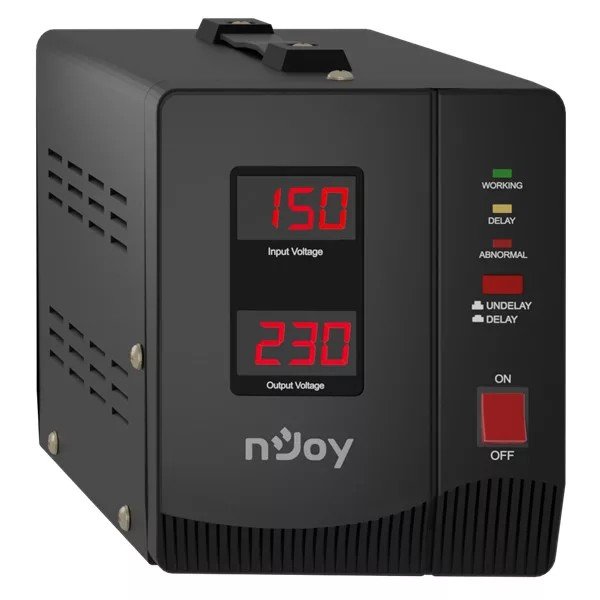 Купить Стабілізатор NJOY Alvis 2000 (AVRL-20002AL-CS01B) AVR, 2 розетки