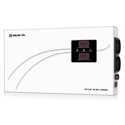 Купить Cтабілізатор REAL-EL STAB SLIM-2000 White