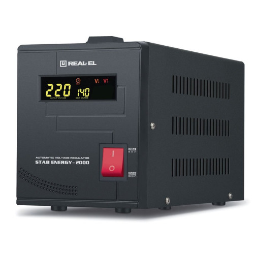 Купити Стабілізатор REAL-EL Stab Energy-2000 Black