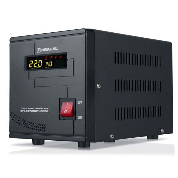 Купити Стабілізатор REAL-EL Stab Energy-2000 Black