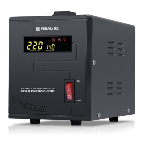 Купити Стабілізатор REAL-EL Stab Energy-500 Black