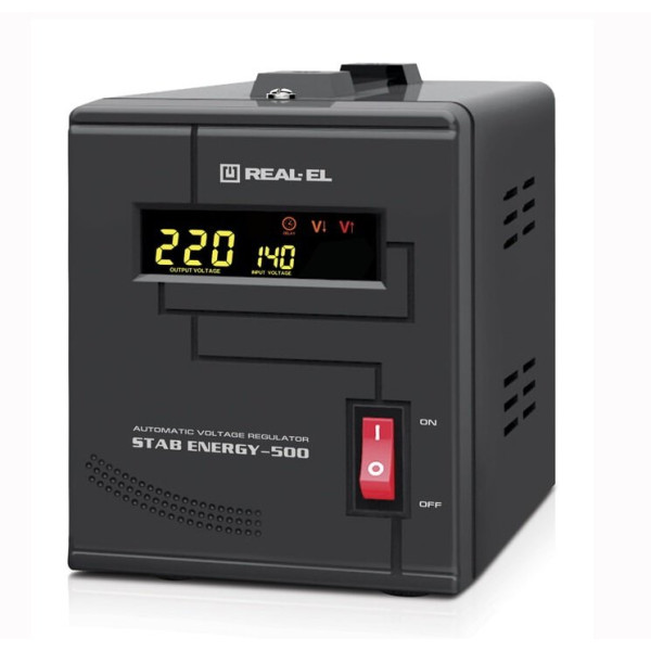 Купить Стабілізатор REAL-EL Stab Energy-500 Black