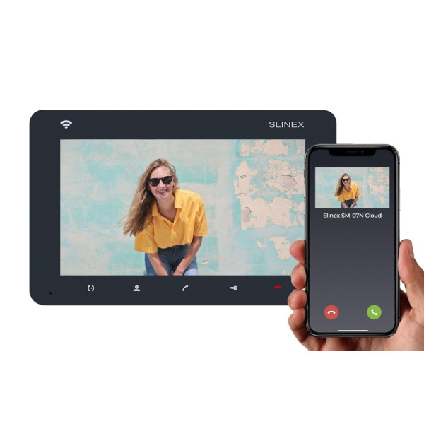 Купить IP відеодомофон Slinex SM-07N Cloud grafit