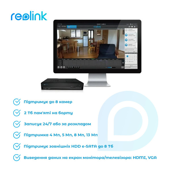 Купить Відеореєстратор Reolink RLN8-410