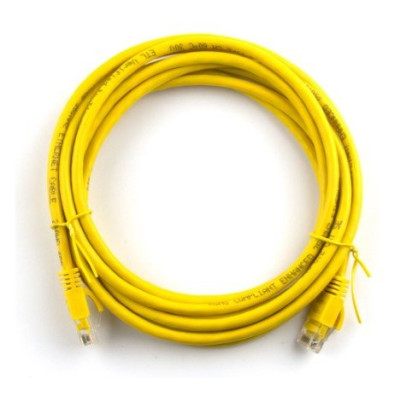 Купити Патч-корд литий Ritar PCR-CU/5Yw/02932 UTP, RJ45, Cat.5e, 5m, жовтий