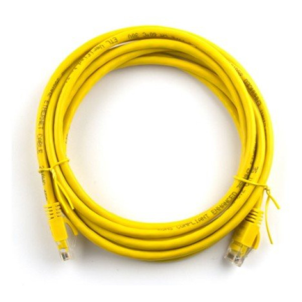 Купити Патч-корд литий Ritar PCR-CU/5Yw/02932 UTP, RJ45, Cat.5e, 5m, жовтий