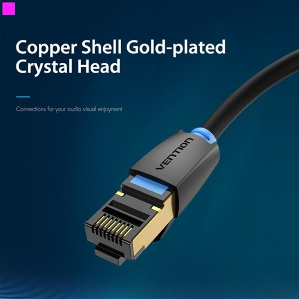 Купить Патч-корд Vention CAT 8 SFTP Ethernet, 2 m, Black (IKABH)