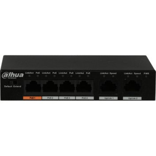 Купити POE комутатор Dahua DH-PFS3006-4GT-60