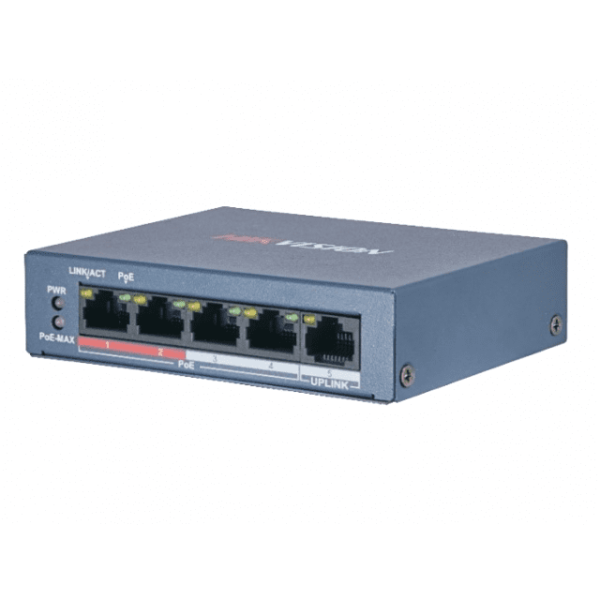 Купити Комутатор Hikvision DS-3E0105P-E/M(B)