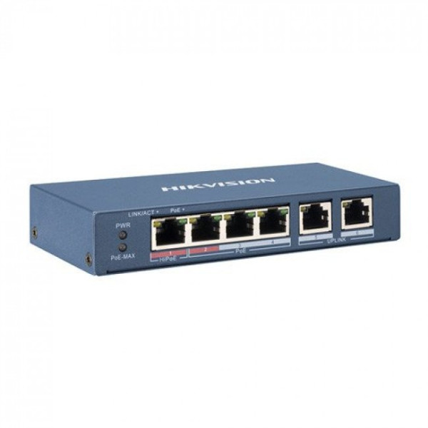 Купити Комутатор Hikvision DS-3E0106P-E/M
