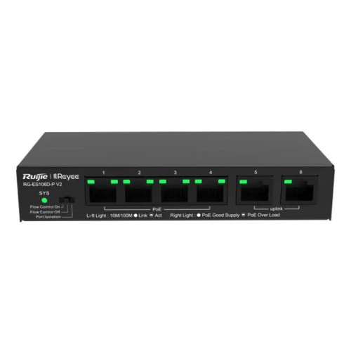 Купить Комутатор Ruijie Reyee RG-ES106D-P V2