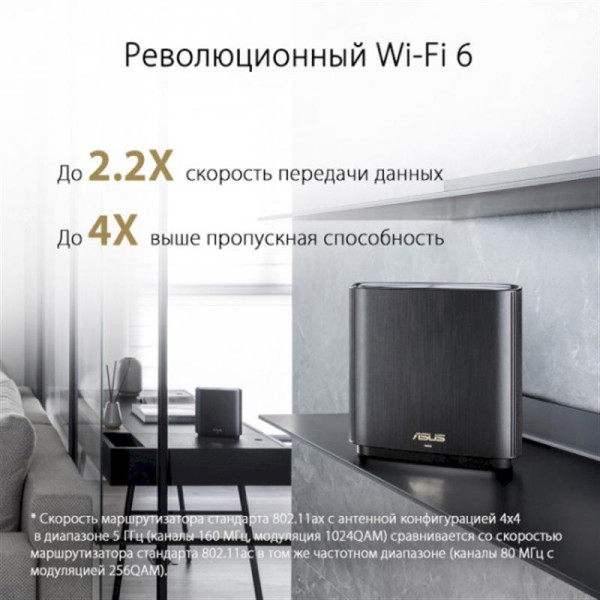 Купити Wi-Fi Mesh система Asus ZenWiFi XT8 V2 Black 2pk (90IG0590-MO3A20)