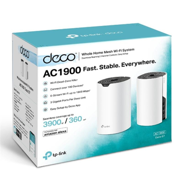 Купити Комплект з двох Mesh Wi-Fi маршрутизаторів TP-Link Deco S7(2-pack)