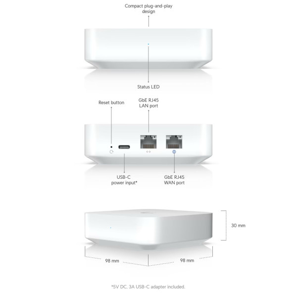 Купить Маршрутизатор Ubiquiti Unifi Gateway Lite (UXG-Lite)