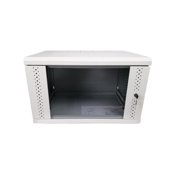 Купить Телекоммуникационный настенный шкаф EServer 19" 6U-600х350х370 (стекло), серый (ES-Е635G)