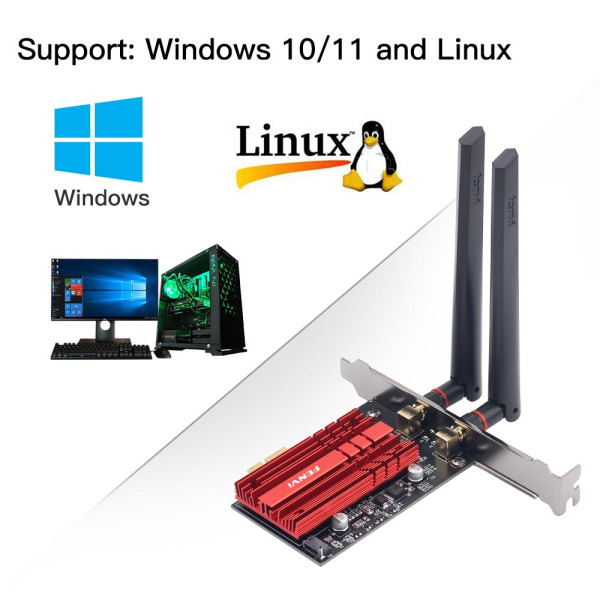 Купити Бездротовий адаптер Fenvi FV-AXE3000 (Intel AX210)