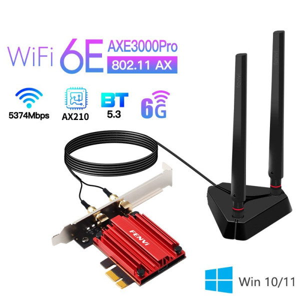Купить Бездротовий адаптер Fenvi PCE-AXE3000Pro (Intel AX210)