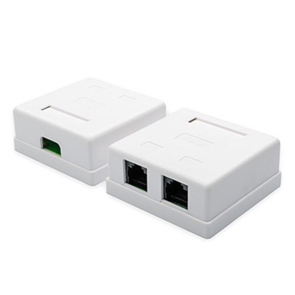 Купить Розетка Atcom (15254) зовнішня UTP 5e 2-порти RJ45