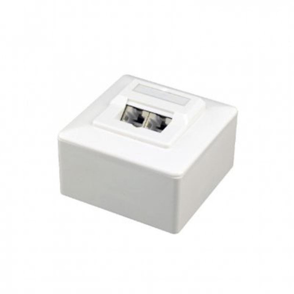 Купить Розетка Cablexpert (MWS-2S6-01) 2хRJ-45, Cat6, зовнішня, біла