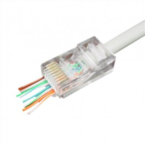 Купить Конектор RJ 45 Cablexpert (LC-PTU-01/50) з наскрізними отворами (50 шт/уп)