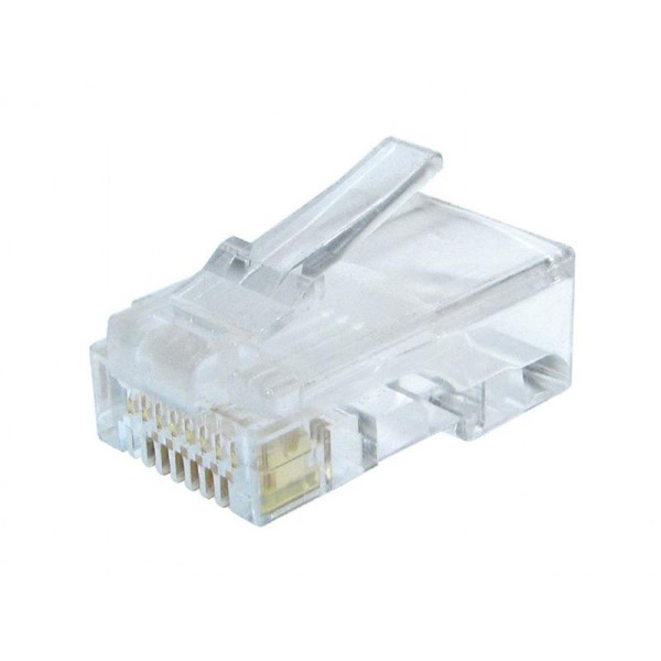 Купити Конектор RJ 45 Cablexpert (LC-8P8C-002/100) 8P8C, із позолоченими контактами (100 шт/уп)