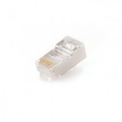 Купить Конектор RJ 45 Cablexpert (PLUG5SP/100) екранований, з золоченими контактами (100 шт/уп)