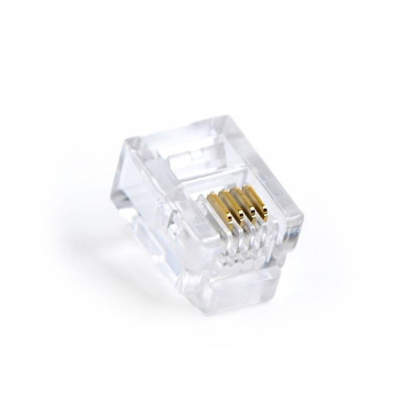 Купить Коннектор RJ11/RJ14 Cablexpert (MP-6P4C/100) 100 шт/пак