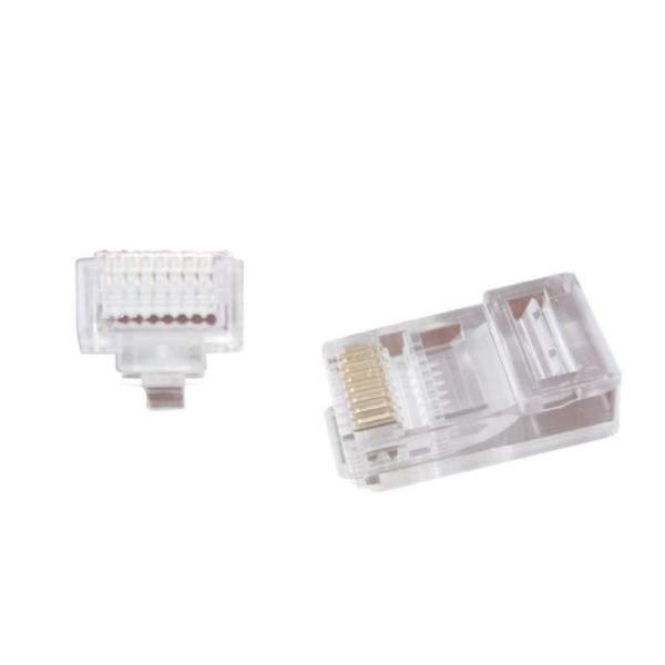 Купити Конектор RJ 45 Cablexpert (LC-PTU-01/100) з наскрізними отворами (100 шт/уп)