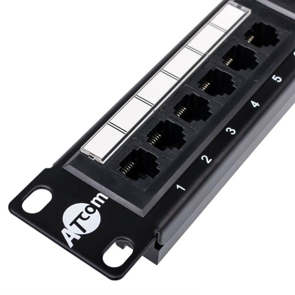 Купити Патч-панель Atcom P5124 19" 24хRJ-45 UTP 1U cat.5е