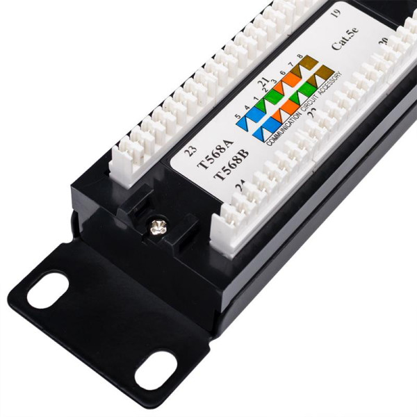 Купити Патч-панель Atcom P5124 19" 24хRJ-45 UTP 1U cat.5е