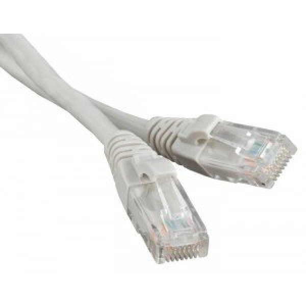 Купити Патч-корд литий, UTP, RJ45, Cat.5e, 1м, сірий